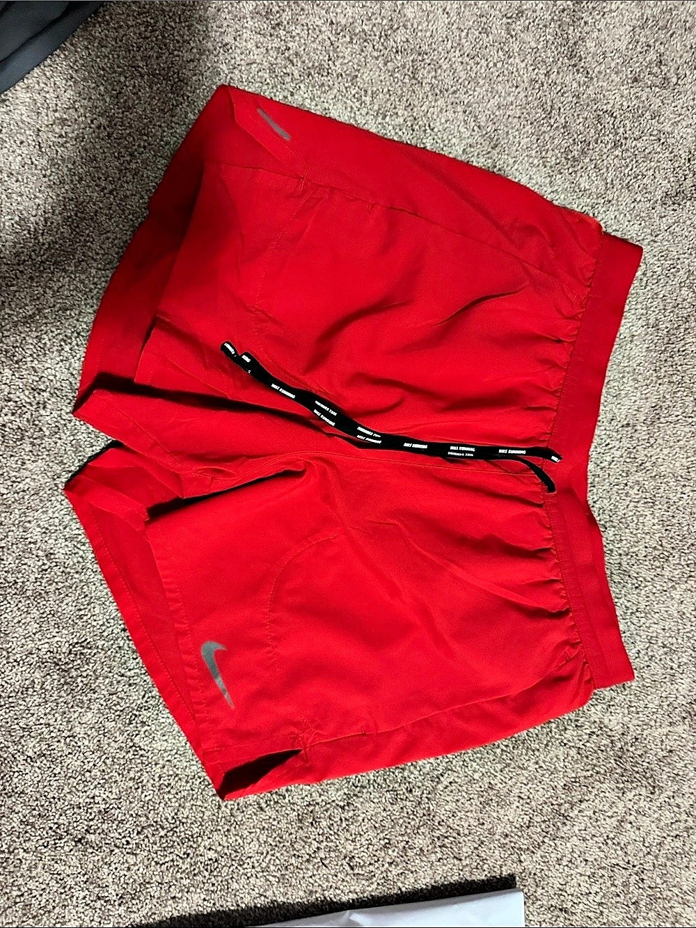 Nike Challenger Dri-FIT Running Shorts Red Medium 5”